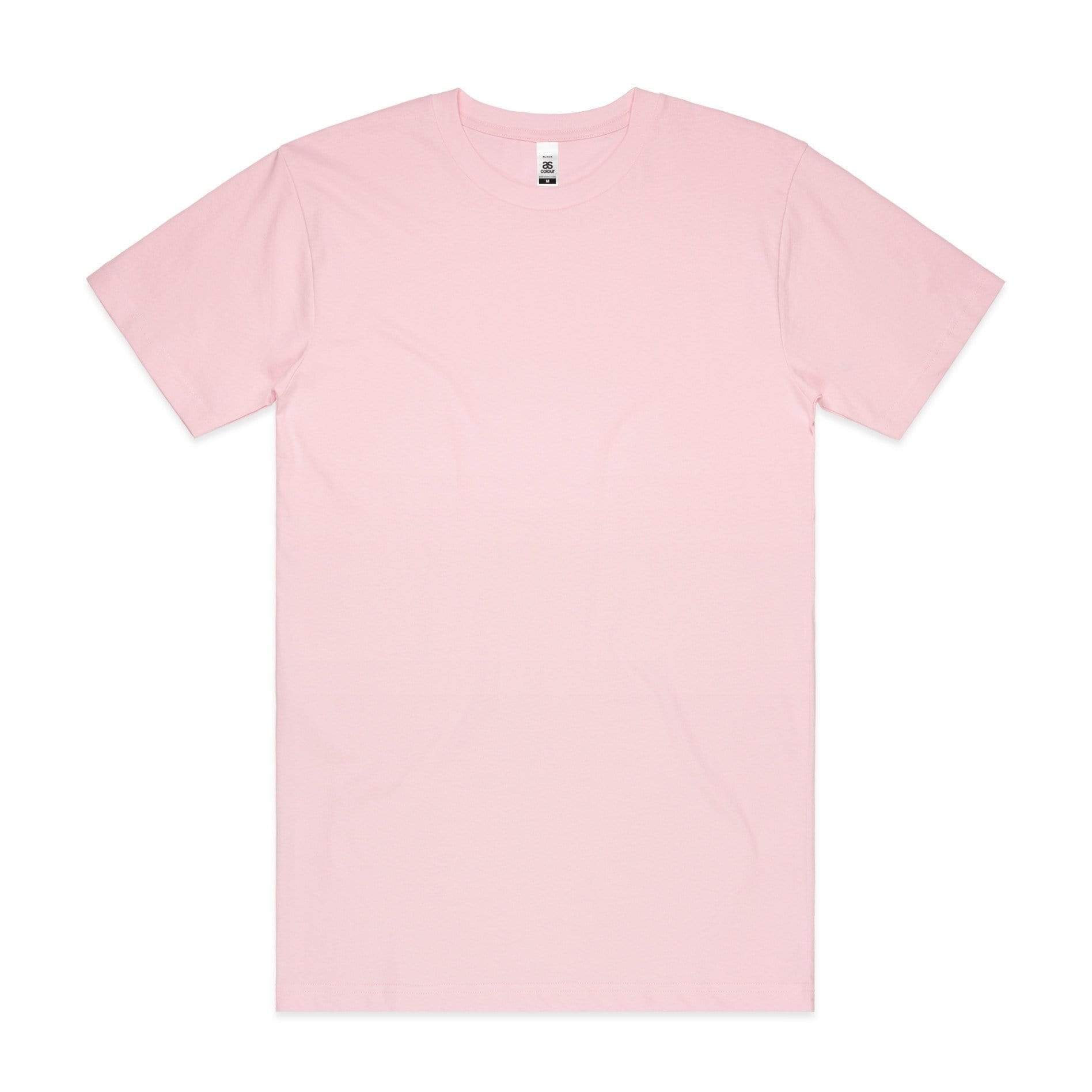 As Colour Men's block T shirt 5050 (No print no sale) Casual Wear As Colour PINK SML 